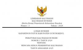 PERATURAN KALURAHAN NOMOR 3 TAHUN 2024 TENTANG RKPKAL TAHUN ANGGARAN 2025